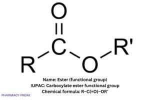 R Coo R Ester (Functional Group) Chemical Structure - Pharmacy Freak