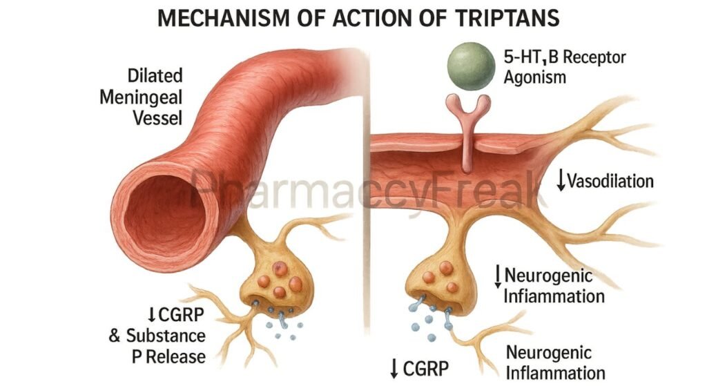 Triptans pharmacology