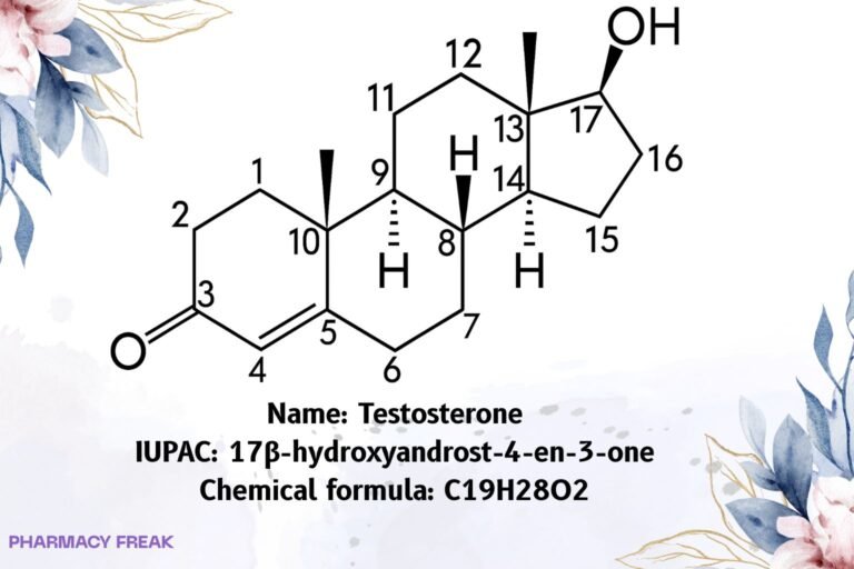 Testosterone chemical structure (androgen steroid), 2D skeletal formula, C19H28O2, CAS 58-22-0