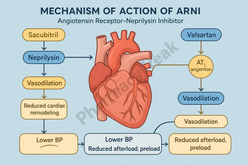 Sacubitril Valsartan pharmacology
