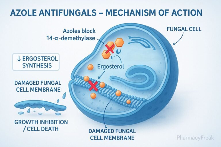 MOA of Azole Antifungal Drugs