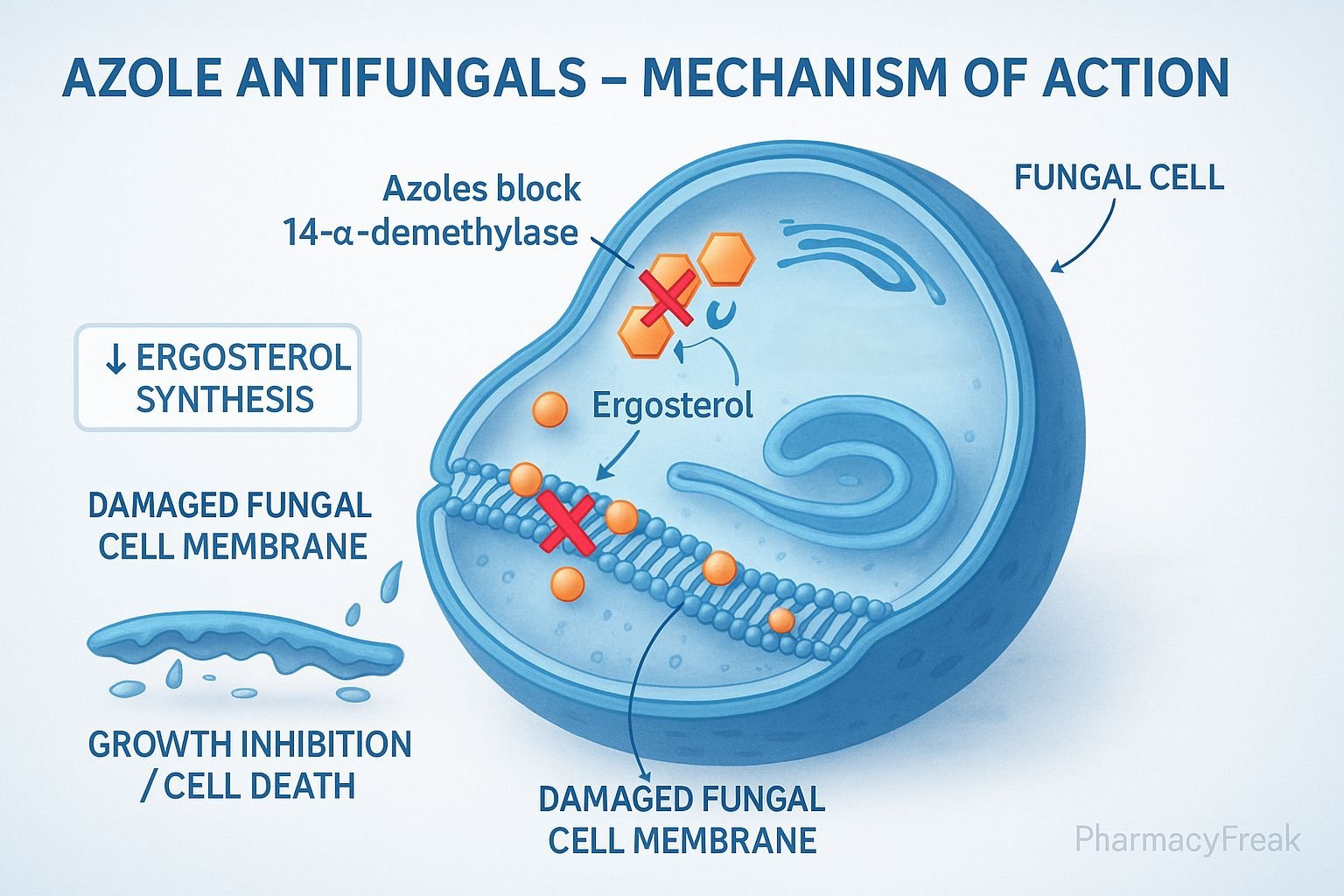 MOA of Azole Antifungal Drugs