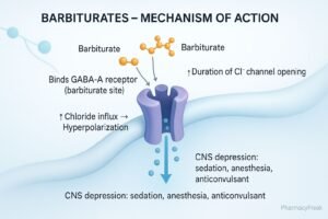 Mechanism of Action of Barbiturates