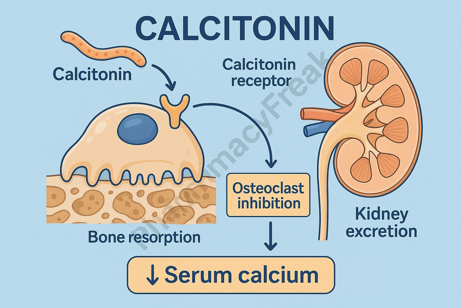 MOA of Calcitonin
