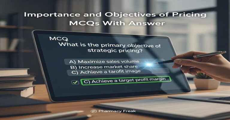 Importance and objectives of pricing MCQs With Answer