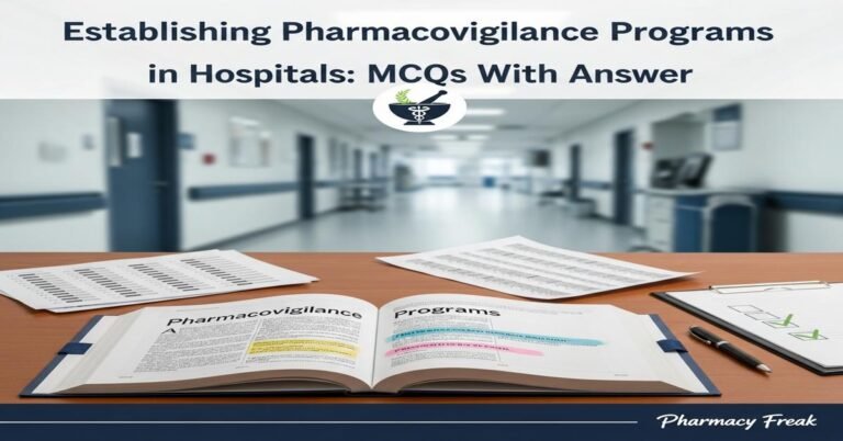 Establishing pharmacovigilance programs in hospitals MCQs With Answer