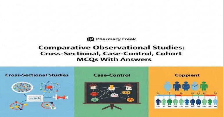 Comparative observational studies – cross-sectional, case-control, cohort MCQs With Answer