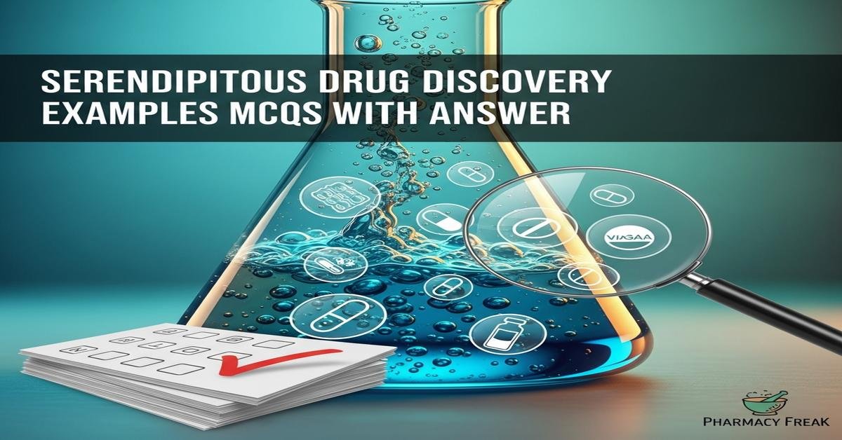 Serendipitous drug discovery examples MCQs With Answer