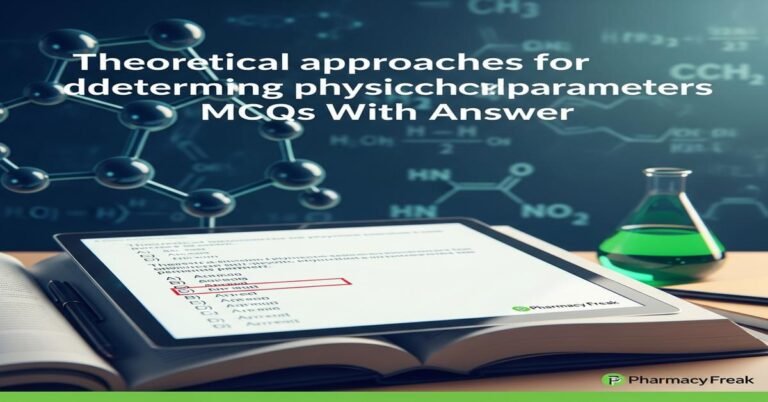 Theoretical approaches for determining physicochemical parameters MCQs With Answer