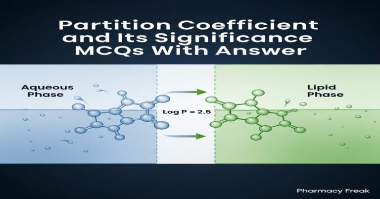 Partition coefficient and its significance MCQs With Answer