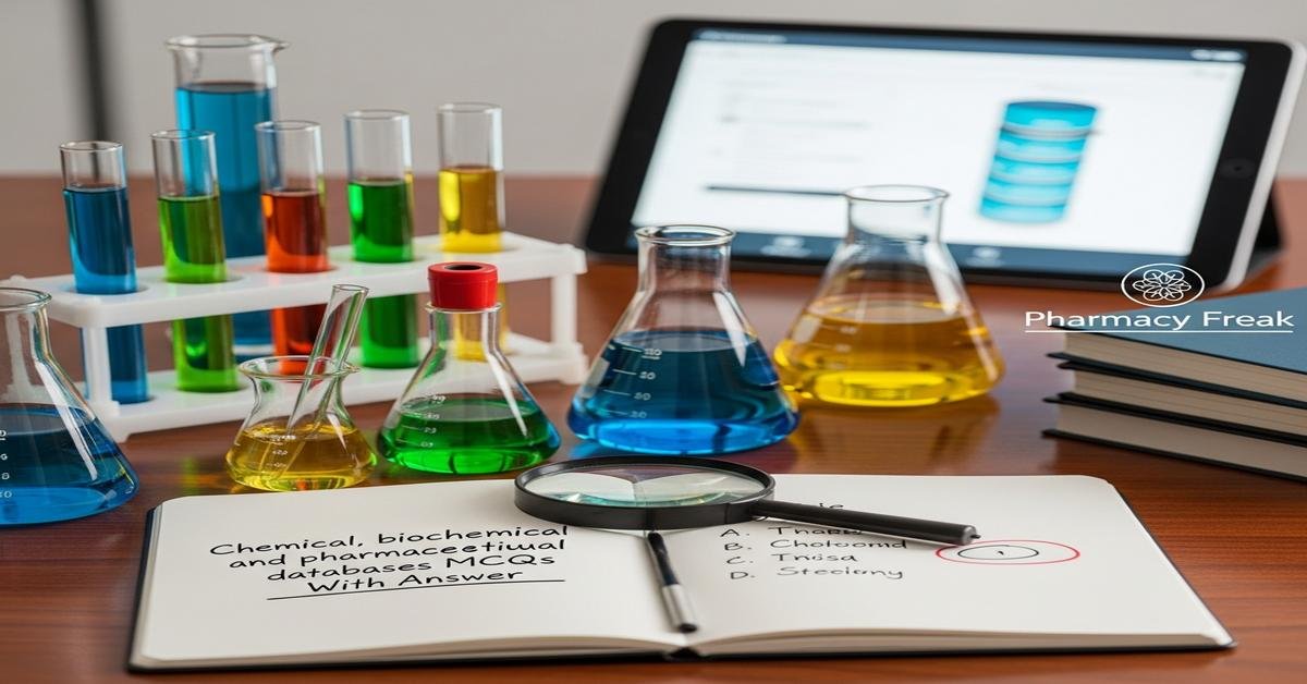 Chemical, biochemical and pharmaceutical databases MCQs With Answer