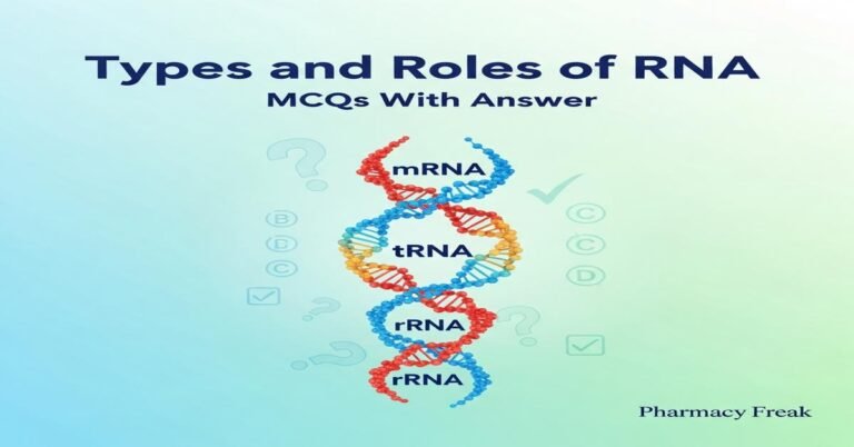 Types and roles of RNA MCQs With Answer