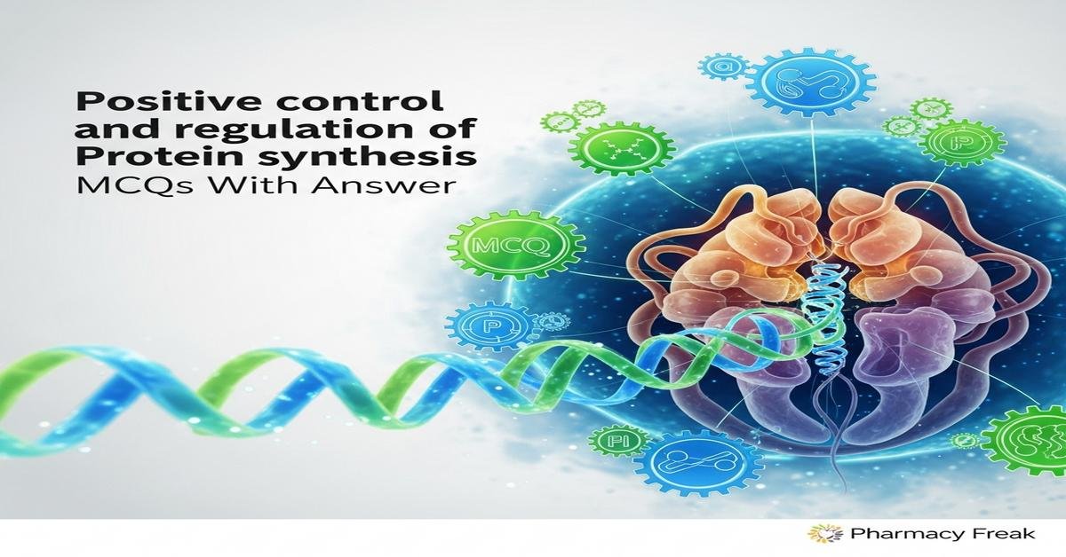 Positive control and regulation of protein synthesis MCQs With Answer