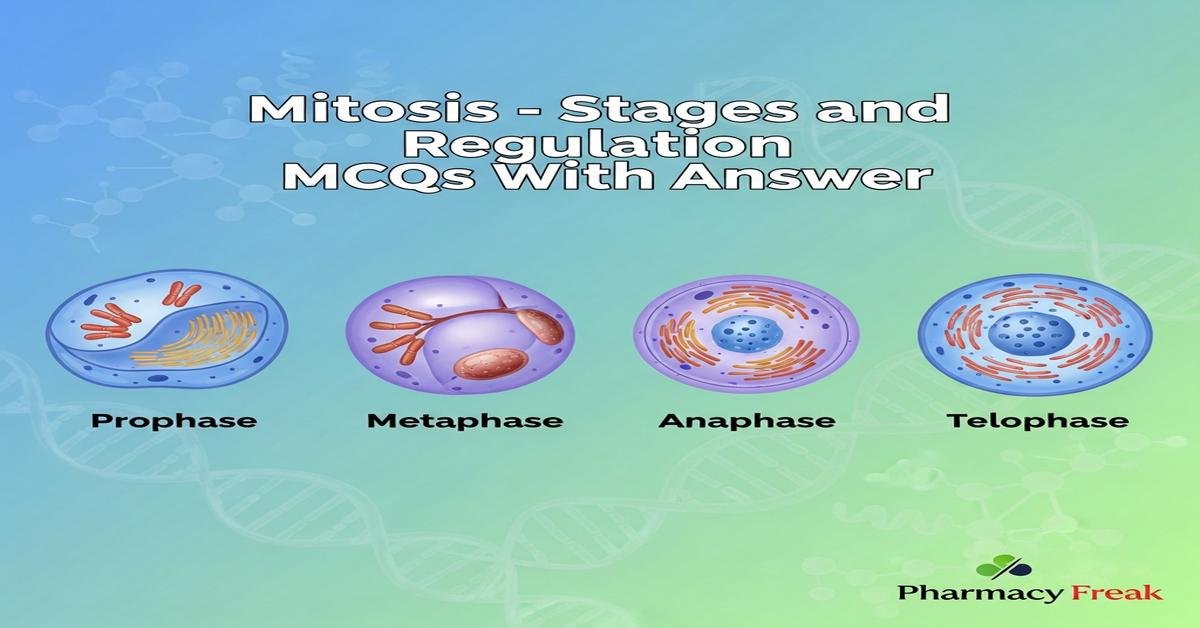 Mitosis – stages and regulation MCQs With Answer