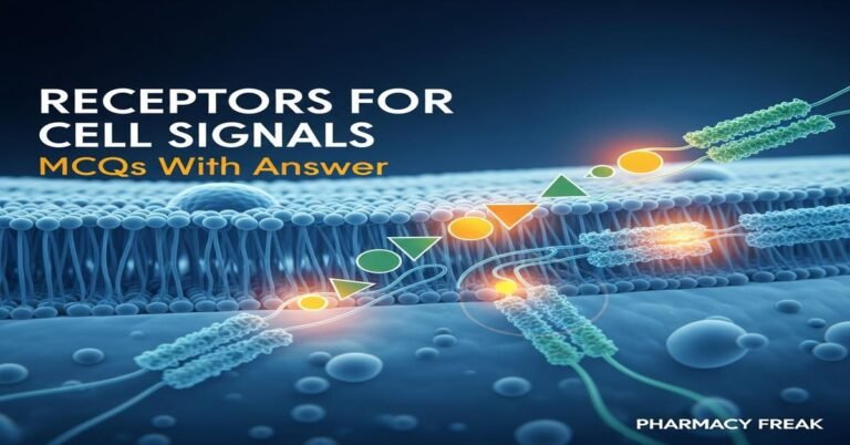 Receptors for cell signals MCQs With Answer