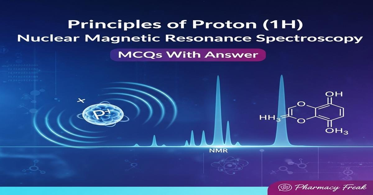 Principles of Proton (1H) Nuclear Magnetic Resonance spectroscopy MCQs With Answer
