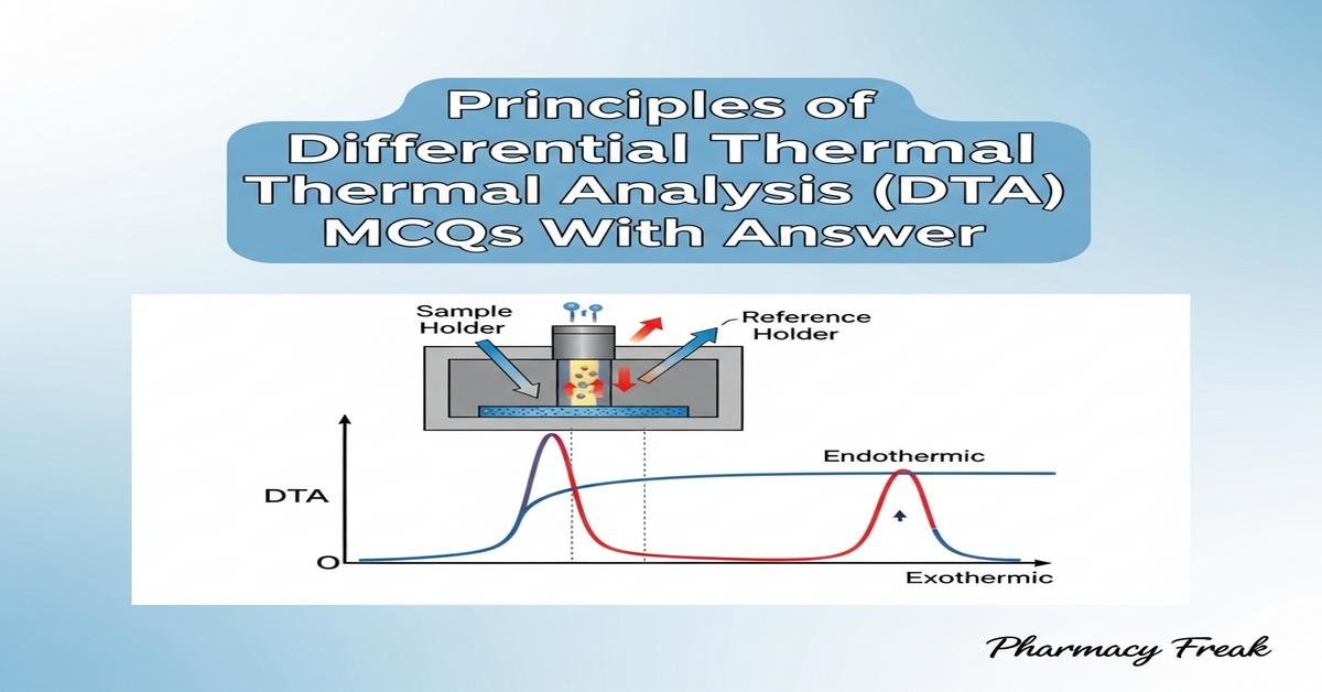 Principles of Differential Thermal Analysis (DTA) MCQs With Answer