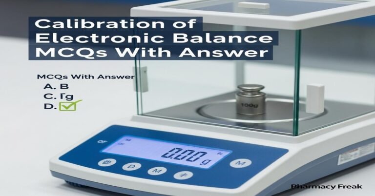Calibration of electronic balance MCQs With Answer
