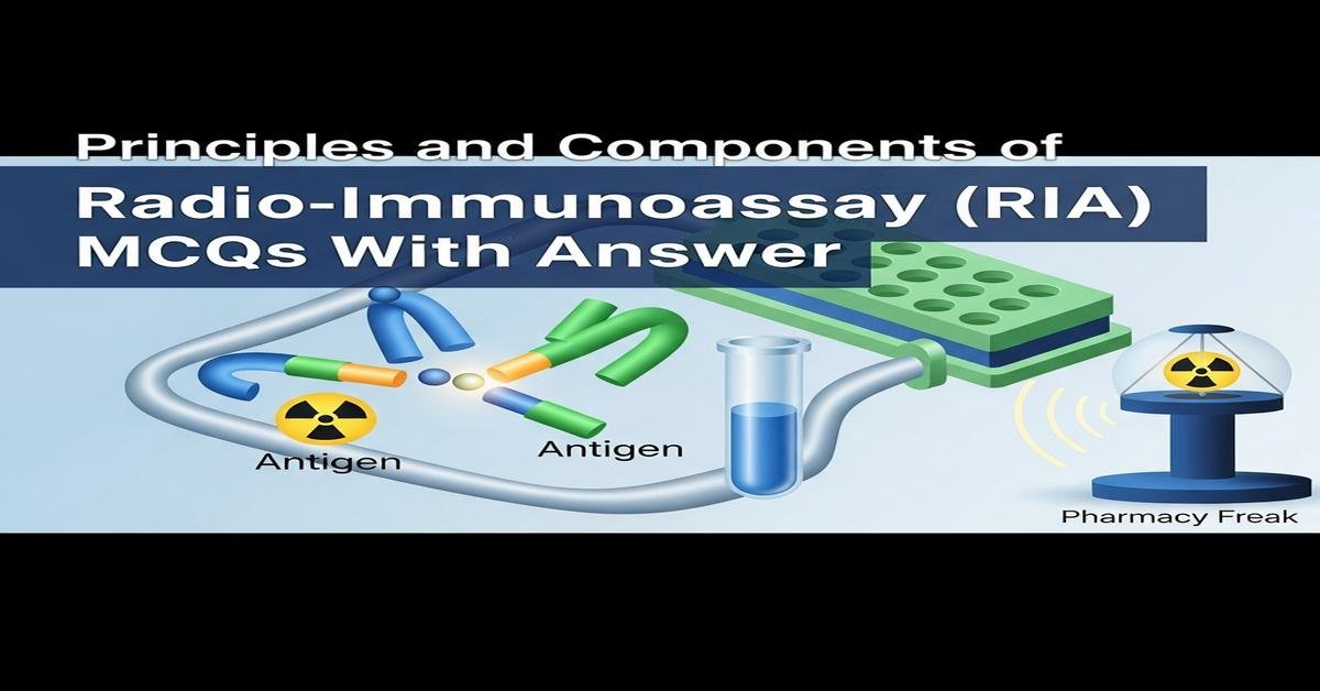 Principles and components of Radio-Immunoassay (RIA) MCQs With Answer