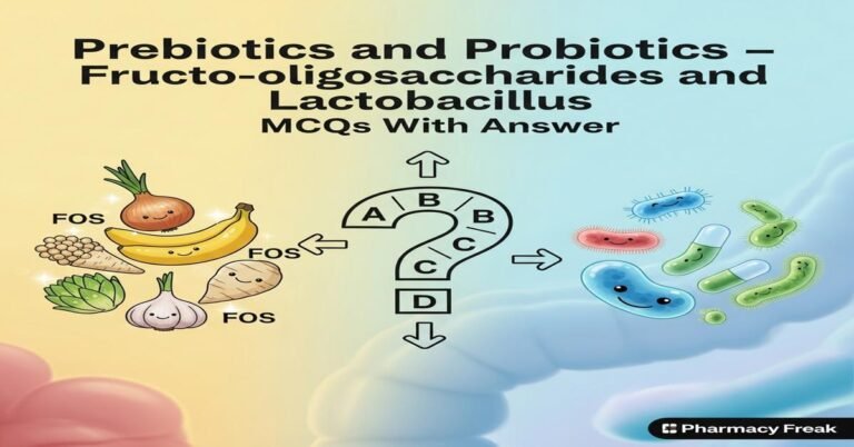 Prebiotics and Probiotics – Fructo-oligosaccharides and Lactobacillus MCQs With Answer