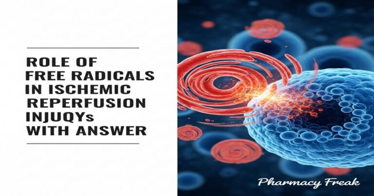 Role of free radicals in Ischemic reperfusion injury MCQs With Answer
