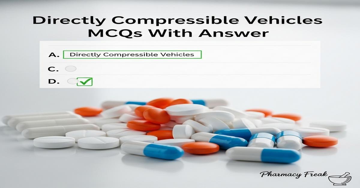 Directly compressible vehicles MCQs With Answer