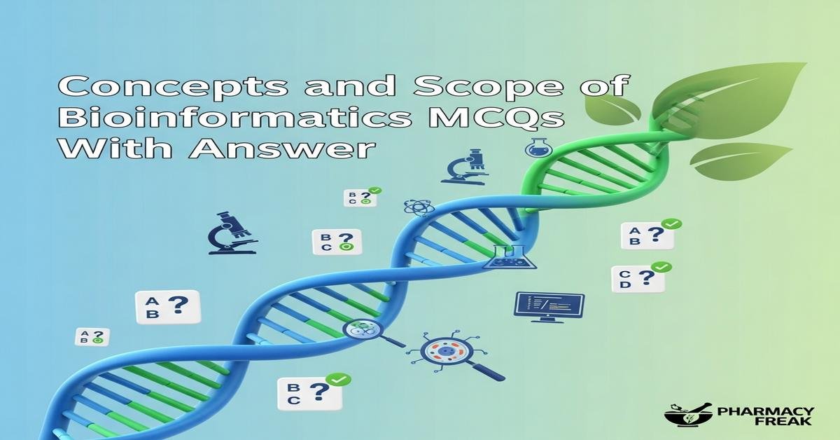 Concepts and scope of Bioinformatics MCQs With Answer