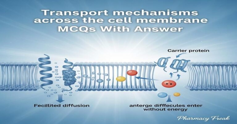 Transport mechanisms across the cell membrane MCQs With Answer