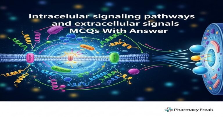 Intracellular signaling pathways and extracellular signals MCQs With Answer