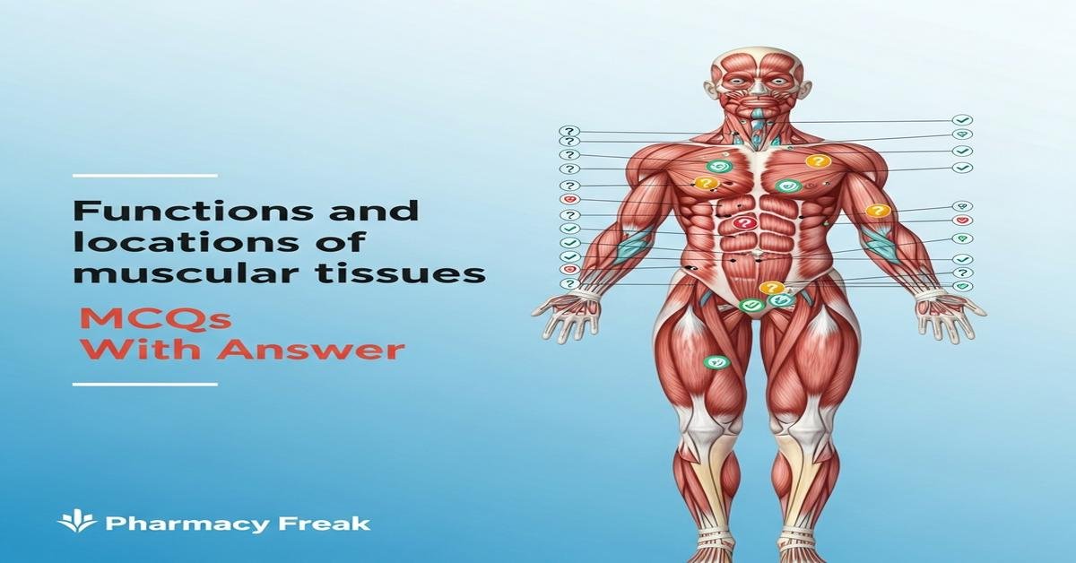 Functions and locations of muscular tissues MCQs With Answer