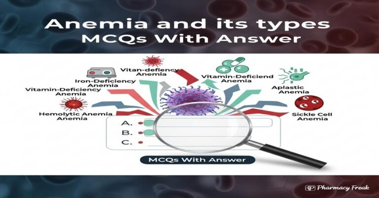 Anemia and its types MCQs With Answer