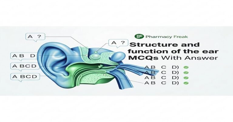 Structure and function of the ear MCQs With Answer