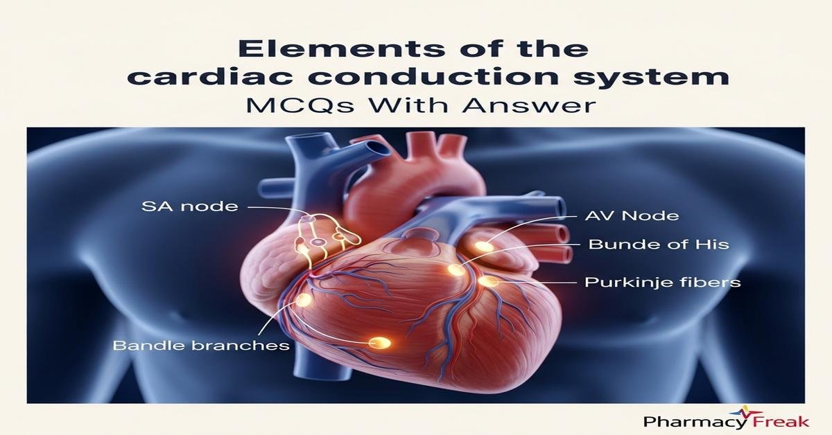 Elements of the cardiac conduction system MCQs With Answer