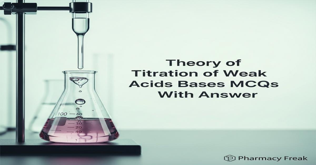 Theory of titration of weak acids and bases MCQs With Answer
