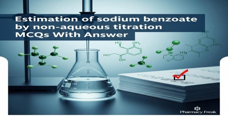 Estimation of sodium benzoate by non-aqueous titration MCQs With Answer