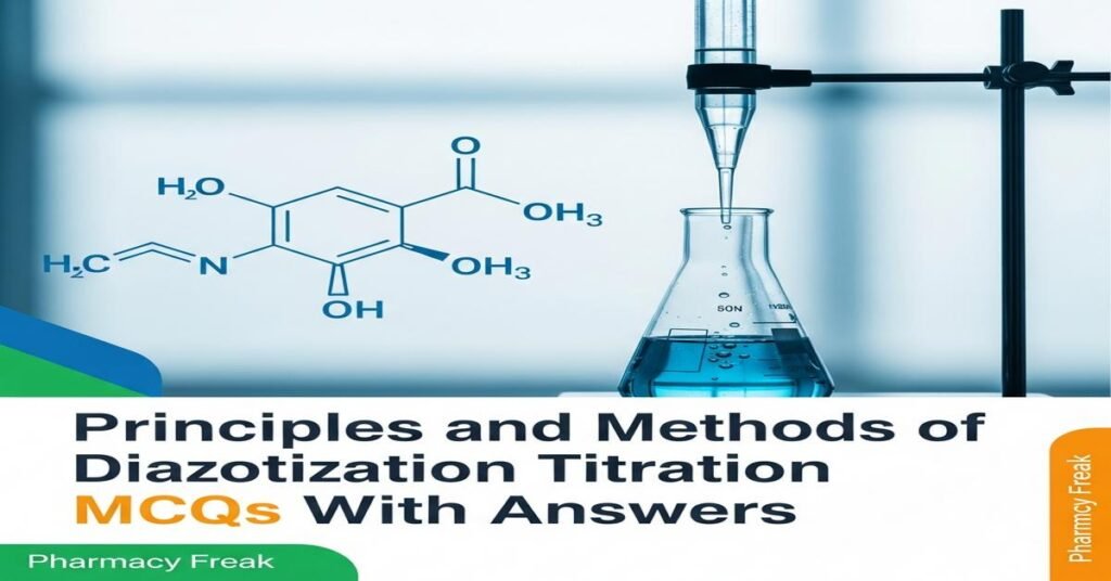 Principles and methods of diazotisation titration MCQs With Answer