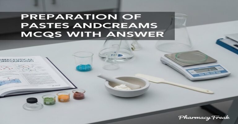 Preparation of pastes and creams MCQs With Answer