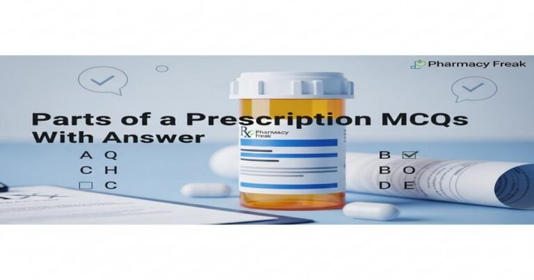 Parts of a prescription MCQs With Answer