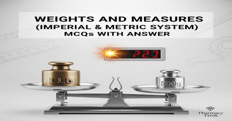 Weights and measures (Imperial & Metric system) MCQs With Answer