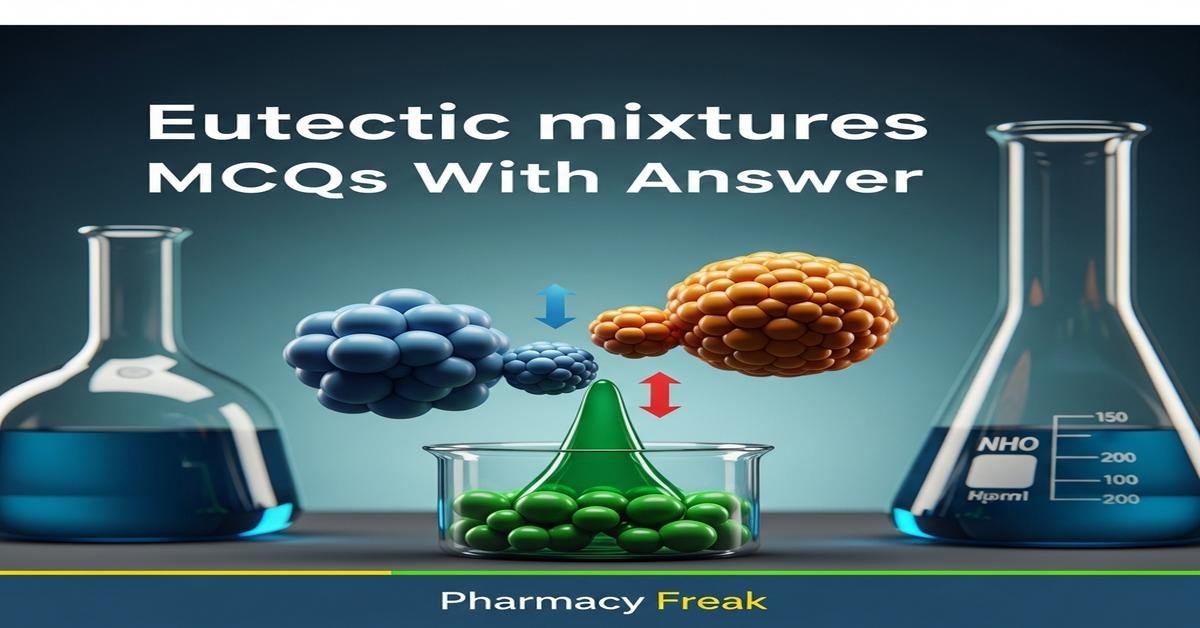 Eutectic mixtures MCQs With Answer