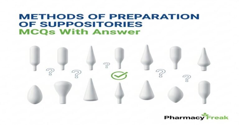 Methods of preparation of suppositories MCQs With Answer