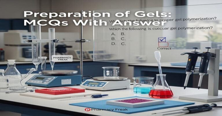 Preparation of gels MCQs With Answer