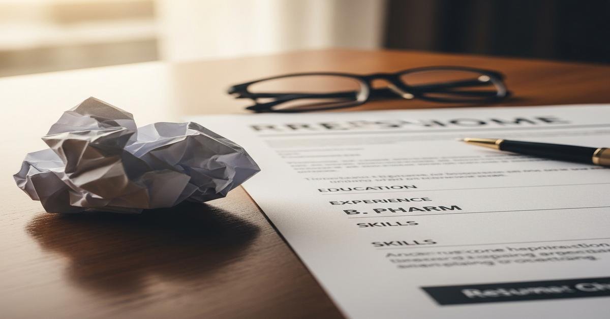 Resume for Freshers: Your B.Pharm Resume Is Being Rejected Because of These 5 Common Mistakes, Here's a Sample That Gets You Hired.