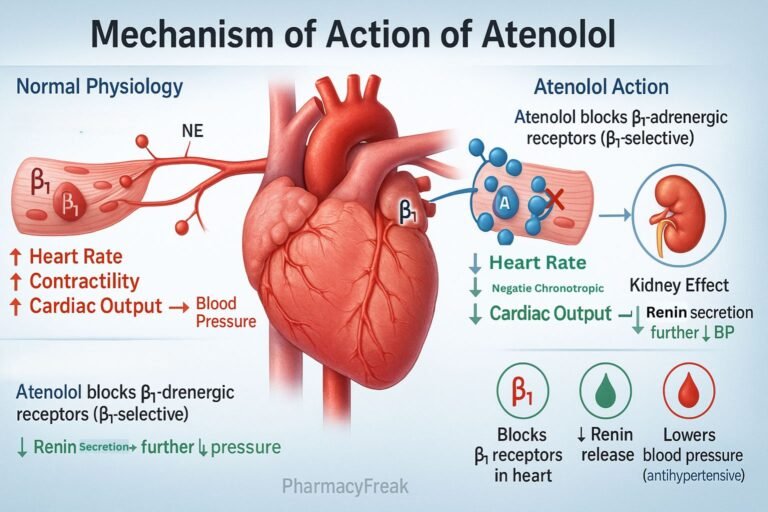 MOA of Atenolol