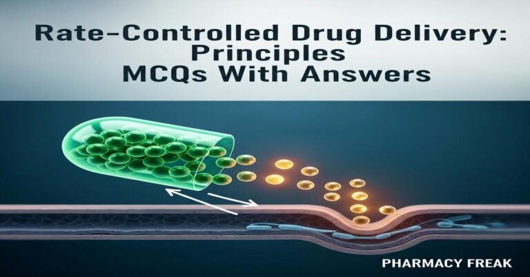 Rate controlled drug delivery: principles MCQs With Answer