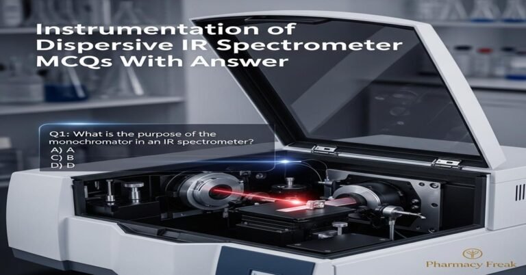 Instrumentation of dispersive IR spectrometer MCQs With Answer