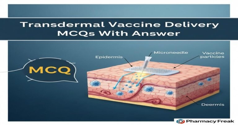 Transdermal vaccine delivery MCQs With Answer