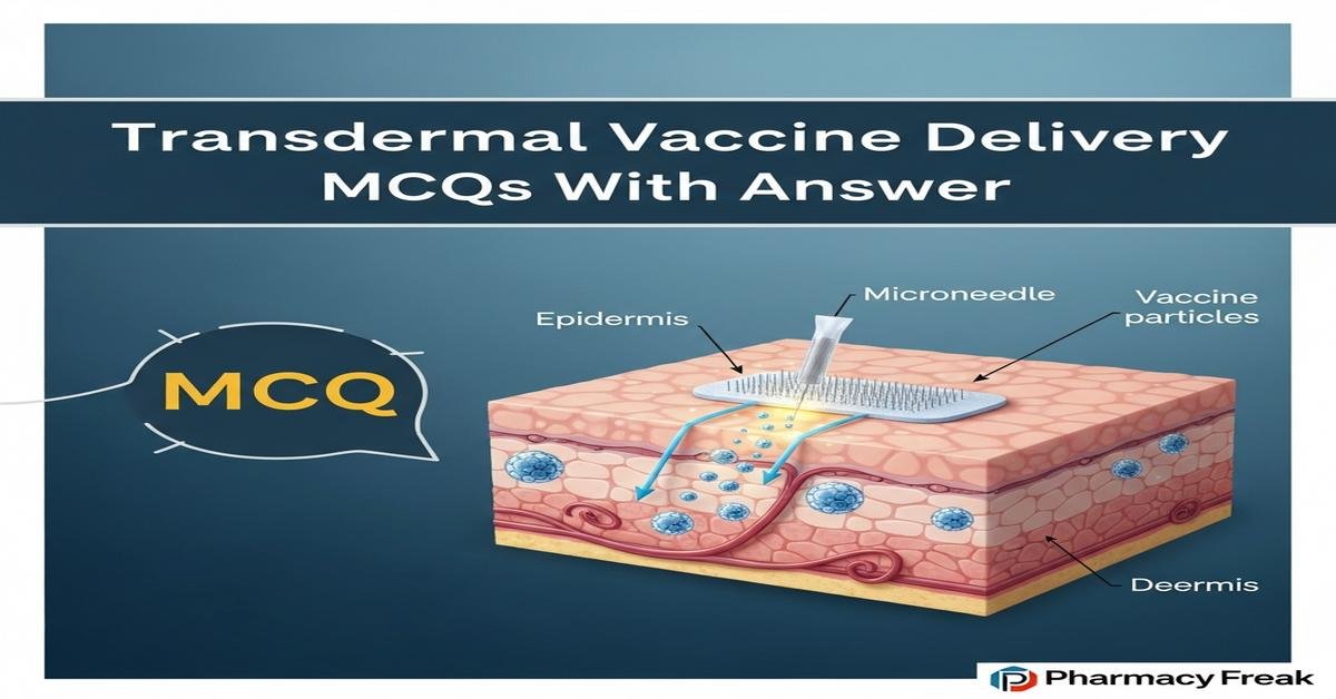 Transdermal vaccine delivery MCQs With Answer