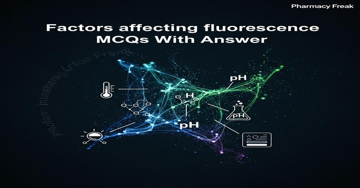 Factors affecting fluorescence MCQs With Answer