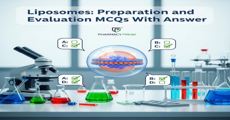Liposomes: preparation and evaluation MCQs With Answer